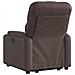 Poltrona Alzapersona Reclinabile Marrone in Similpelle - Foto miniatura 4