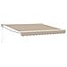 Tenda Retrattile Automatica Beige 350x250 cm, Tessuto di ricambio per tenda  per telaio 3.5x2.5 m Beige - Foto miniatura 1