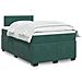 Giroletto a Molle con Materasso Verde Scuro 120x190 cm Velluto - Foto miniatura 2