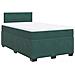 Giroletto a Molle con Materasso Verde Scuro 120x190 cm Velluto - Foto miniatura 3