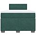 Giroletto a Molle con Materasso Verde Scuro 120x190 cm Velluto - Foto miniatura 6
