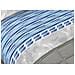 Completo Lenzuola Matrimoniale 100% Cotone Made Italy Disegno Flow 1 Piazza E Mezza Azzurro - Foto miniatura 2