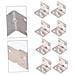 Squadretta Per Legno In Acciaio Inossidabile 90 Gradi 20 Pezzi 4 X 3 Cm - Foto miniatura 5