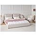 Letto Tessuto Bajonna 180 X 200 Cm Beige - Foto miniatura 1