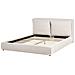 Letto Tessuto Bajonna 180 X 200 Cm Beige - Foto miniatura 3