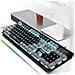 Tastiera Gaming Compatibile Con Logitech, Cablata Retroilluminata Sensazione Meccanica Black+grey - Foto miniatura 3