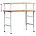 Banco Lavoro Marrone Chiaro 100x60x(71,5-98) cm Legno di Rovere - Foto miniatura 9