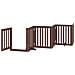 Cancello Cani Porta Pieghevole Marrone 15 Pannelli 750cm Pioppo - Foto miniatura 4