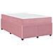 Struttura letto con materasso Rosa 120 x 190 cm Velluto - Foto miniatura 1