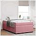 Struttura letto con materasso Rosa 120 x 190 cm Velluto - Foto miniatura 2