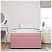 Struttura letto con materasso Rosa 120 x 190 cm Velluto - Foto miniatura 5