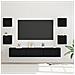 Set mobile TV 7 pcs Rovere nero Media 180 x 30 x 30 cm - Foto miniatura 2