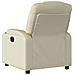 Poltrona reclinabile in similpelle color crema - Foto miniatura 3