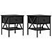 Comodino con cassetto 2 pcs Rovere nero 40 x 42 x 45 cm - Foto miniatura 1