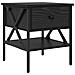 Comodino con cassetto 2 pcs Rovere nero 40 x 42 x 45 cm - Foto miniatura 5
