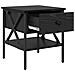 Comodino con cassetto 2 pcs Rovere nero 40 x 42 x 45 cm - Foto miniatura 6
