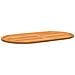 Piano Tavolo 120x70x2,2 cm Ovale in Legno Massello di Teak - Foto miniatura 4