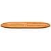 Piano Tavolo 120x70x2,2 cm Ovale in Legno Massello di Teak - Foto miniatura 5