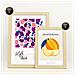 Set Di 6 Stampe Cibo E Nutrizione Frutta Dolce Natura E Nutrizione Per L'interior Design A3 & A4 Telaio In Legno Chiaro - Foto miniatura 2