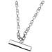 Collana Con Catena A Barre In Ottone Argentato 10µ - Foto miniatura 5