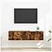 Mobile TV da parete 2 pcs Rovere fumé 60 x 31 x 29.5 cm - Foto miniatura 2