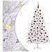 Albero di Natale Artificiale con Rami Pieghevoli Bianco 180 cm - Foto miniatura 1