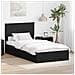 Letto con Contenitore Nero 100 x 200 cm Legno multistrato - Foto miniatura 2