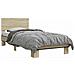 Struttura letto con testata Rovere Sonoma 80 x 200 cm - Foto miniatura 1