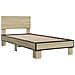 Struttura letto con testata Rovere Sonoma 80 x 200 cm - Foto miniatura 3
