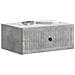 Armadio da Notte 2 pcs Grigio Cemento 49 x 34,5 x 20 cm - Foto miniatura 2