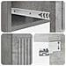 Armadio da Notte 2 pcs Grigio Cemento 49 x 34,5 x 20 cm - Foto miniatura 8