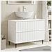 Armadio per Lavabo da Bagno ZWOLLE Bianco 82 x 41 x 58,5 cm - Foto miniatura 2