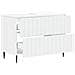 Armadio per Lavabo da Bagno ZWOLLE Bianco 82 x 41 x 58,5 cm - Foto miniatura 3