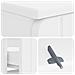 Armadio per Lavabo da Bagno ZWOLLE Bianco 82 x 41 x 58,5 cm - Foto miniatura 7