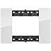 Placca Living Now 3 Moduli Colore Ghiaccio Ka4803dw - Foto miniatura 1