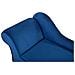 Chaise Longue In Tessuto Velluto Blu Cobalto Lato Sinistro Biarritz - Foto miniatura 15