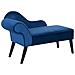Chaise Longue In Tessuto Velluto Blu Cobalto Lato Sinistro Biarritz - Foto miniatura 19