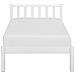 Letto A Doghe In Legno Colore Bianco 90 X 200 Cm Florac - Foto miniatura 10