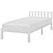 Letto A Doghe In Legno Colore Bianco 90 X 200 Cm Florac - Foto miniatura 1