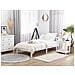 Letto A Doghe In Legno Colore Bianco 90 X 200 Cm Florac - Foto miniatura 11