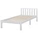 Letto A Doghe In Legno Colore Bianco 90 X 200 Cm Florac - Foto miniatura 9