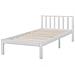 Letto A Doghe In Legno Colore Bianco 90 X 200 Cm Florac - Foto miniatura 15