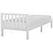 Letto A Doghe In Legno Colore Bianco 90 X 200 Cm Florac - Foto miniatura 16
