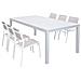 Dexter - Set Tavolo In Alluminio Cm 200/300 X 100 X 74 H Con 6 Sedie Aulus - Foto miniatura 1