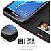 Custodia Compatibile Con Samsung Galaxy J3 / J3 Duos 2016 In Rosso Mela - Coperchio Protettiva Con Chiusura Magnetica, Funzione Stand E Tasca Per Le Carte - Foto miniatura 2