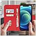 Custodia Iphone 12 / 12 Pro Portadocumenti Funzione Supporto Rosso - Foto miniatura 4