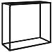 Tavolo Consolle Nero 80x35x75 Cm In Vetro Temperato - Foto miniatura 1
