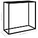 Tavolo Consolle Nero 80x35x75 Cm In Vetro Temperato - Foto miniatura 6