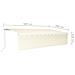 Tenda da Sole Retrattile Manuale con LED 6x3 m Crema - Foto miniatura 6