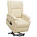 Poltrona Alzapersona Massaggiante Crema in Similpelle - Foto miniatura 1